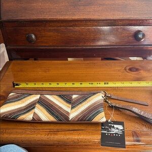 Axcess Multicolor Striped Wristlet